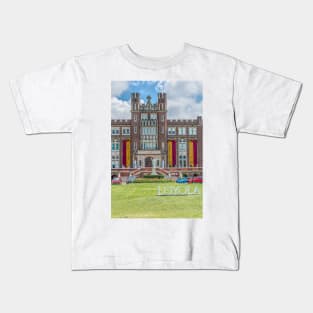 Marquette Hall Loyola University New Orleans by Debra Martz Kids T-Shirt